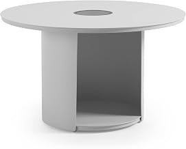 Onza - Outdoor White Medium End Table w/Solar Light