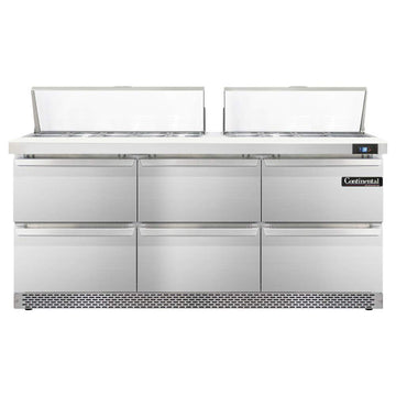 SW72-18C-FB-D Sandwich Unit by Continental Refrigerator – 20.6 cubic_feet