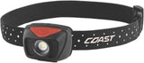 Coast Polysteel 60 400 Lumen Stormproof LED Headlamp (30415), Black