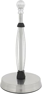 Kamenstein Stainless Steel Perfect Tear with Decorative Finial, Weighted Base Prevents Tipping, One Handed Pull, No Unravelling, 14 Inch