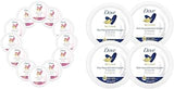 Dove Nourishing Body Care Beauty Cream, 12-Pack and Rich Nourishment Cream for Extra Dry Skin, 4-Pack