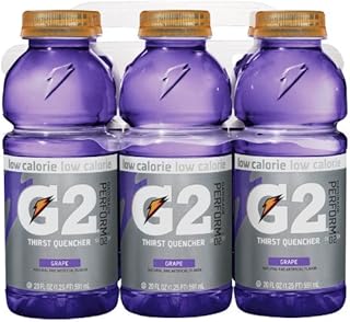 Gatorade G2 Sports Drink, Grape, Low Calorie, 20-Ounce Bottles (Pack of 12)