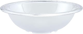 Winco 6 3/4" Clear Pebbled Plastic Bowl | Dishwasher safe, BPA-free, Restaurant service, Great for Salads, Sides, Pasta and Shared Dishes