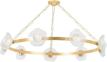 485-61-VGL Almandine - 10W 9 LED Chandelier-10 Inches Tall and 60.75 Inches Wide