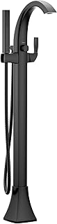 Moen 695BL Voss One-Handle Freestanding Floor Mount Tub Filler with Handshower