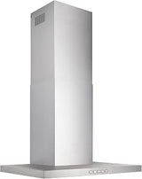 Broan-NuTone BWT1304SS T-Style Range LED Lighting Convertible Wall-Mount Kitchen Chimney Vent Hood, 30-Inch, Stainless Steel