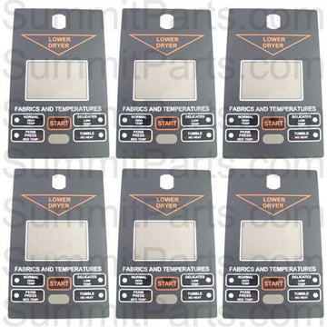 6PK - LOWER CONTROL PANEL OVERLAY RH FOR DRYER by Speed Queen – Model 6PK-431234