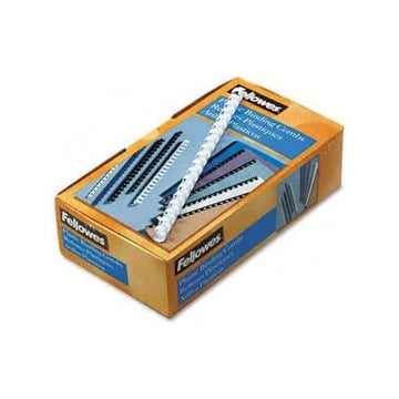 Value 8mm Binding Combs - White (Pack of 100) by Fellowes – 8mm, Plastic, White, Model 6200201