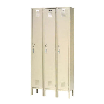 Single Tier Locker by Global Industrial – Alloy Steel, Tan, Model 652041TN