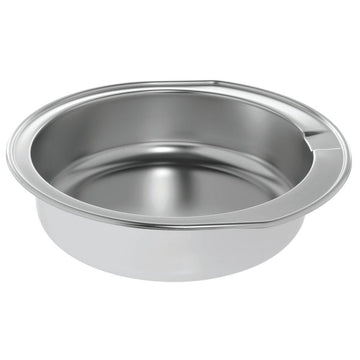 Chafer Chafing Dish Water Pan Round Stainless Steel - 17"Dia x 4 1/4"H by HUBERT – Stainless Steel, Silver, Model YH731-WP