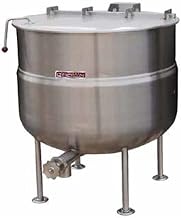 Crown DL-150 Direct Steam Stationary Kettle with 150 Gallon Capacity & 2/3 Jacket