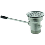 BK Resources 3-1/2" Twist Lever Drain – Brass, Model BK-LWR-1