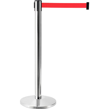 Retractable Belt Barrier by Global Industrial – No Message, Model QM550PS-RD75
