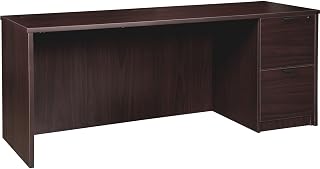Lorell Prominence 2.0 Espresso Laminate Right-Pedestal Credenza