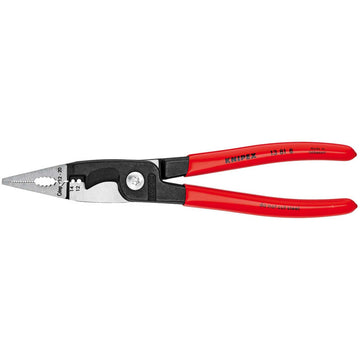 8" Electrical Installation Plier by KNIPEX – 9.84"L x 3.34"W x 0.78"H, Multicolor, Model 13818SBA