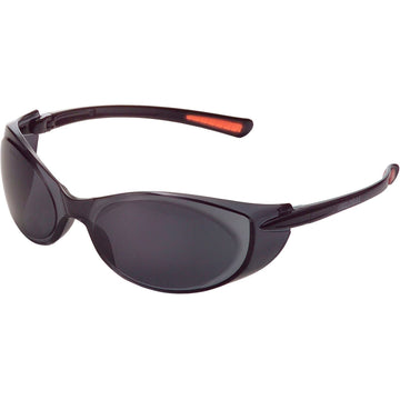 Frameless Safety Glasses by Global Industrial – 6.6"L x 5.4"W x 1.5"H, Smoke Lens, Model VS-814MAF