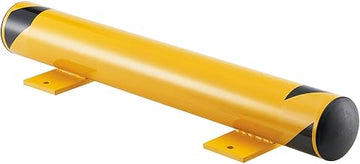 Global Industrial Floor Stop Bollard w/Removable Caps, 4-1/2" Dia. x 36"L, Yellow