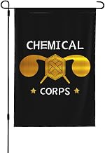 US Chemical Corps 12.5x18 Inch Garden Flag Double Sided Fade Resistant Outdoor Banner For Yard, Porch And Garden Decor