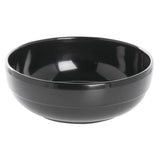 Black Serving Bowl Melamine - 7 7/10"Dia x 2 3/5"H by HUBERT – Melamine, Black, Model M2063-BLACK