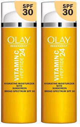 Vitamin C Hydrating moisturizer with sunscreen by Olay – 1.7 Fl Oz (Pack of 2), Amarillo, Pack of 2