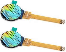 2Pcs 0.9" Round TFT Display IPS LCD Module RGB 128*128 ST7735 Driver 10-Pin