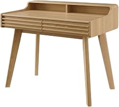Brown Writing Desk Computer Workstation with Spacious Surface, Sturdy Construction, Ideal for Home Office, Stylish and Durable
