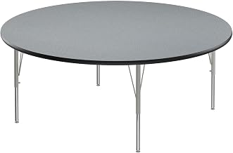 Correll Activity Tables with Gray Granite and Black Finish A60-RND-15-14-09