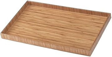 Cal-Mil 1367-12-60 Bamboo Tray, 1.25" Height, 19.75" Width, 11.75" Length, Bamboo (Pack of 2)