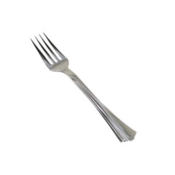 Reflections Petites Plastic Tasting Fork by WNA – 4.2", Plastic, Silver, Pack of 400, Model RFPFK4