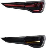 Taillight Assembly LED Dynamic Tail Light For BMW 4 Series 2020-2023 G22 G23 G26 G82 M4 CSL brake light,backup light(Black)