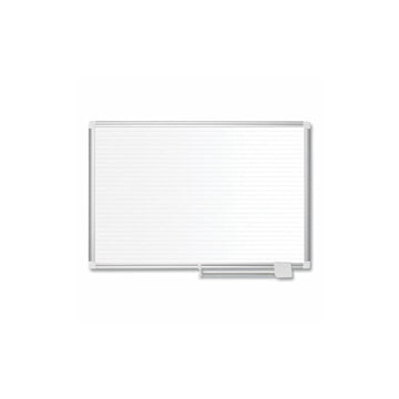 New Generation Gold Ultra Dry Erase Ruled Planner by MasterVision – 48"W x 36"H, Aluminum, White, Model MA0594830
