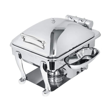 Crown Collection 4 Quart Induction Chafing Dish by Eastern Tabletop – Stainless Steel, Model 3964S