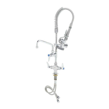 Mini-Pre Rinse Faucet. Single Hole Deck Mount Faucet with 6" Swing Nozzle by T&S Brass – not_applicable, Model MPZ-2DLN-06
