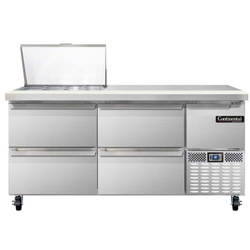 Mighty Top Refrigerated Base Sandwich Unit by Continental Refrigerator – Model cra68-12m-d