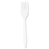 Style Setter Mediumweight Plastic Forks by DART – Medium Weight, Plastic, White, Pack of 1000, Model F6BW