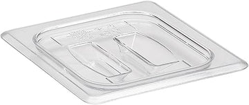 Cambro 60CWCH 6-15/16" Length x 6-3/8" Width, Camwear Clear Polycarbonate Sixth Size Lid with Handle (Pan Sold Separately)