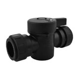 3/4 Inch CTS ProLock Push-fit Shut Off Valve by John Guest – 3/4 in., Plastic, Black, Model PSEISV28EP