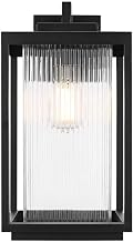 Elegant Lighting Ludlow 8" Outdoor Wall Sconce in Black