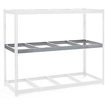 Additional Level For Wide Span Rack 72"W x 48"D No Deck 900 Lb Capacity by Global Industrial – No Deck, Gray, Model 716258