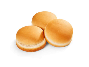 Baked White Round Sliced Bun by Klosterman – Pack of 120