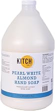 KITCH24/7 Pearl White Lotion Almond Hand Soap, 1 Gallon - 4 Per Case | Pearlescent Formula, Moisturizing Lotion, Bulk Case of 4, Almond Scented, Commercial Grade