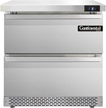 SWF32-FB-D Single Section Work Top Freezer 32" W, Front Breathing & Drawers
