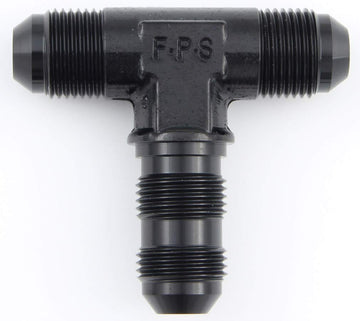 Performance Systems #3 Bulkhead Tee Black by Fragola – Stock, Stainless Steel, Black, Model 483403-BL