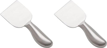 American Metalcraft CKNF1 Hard Evolution Cheese Knives, Stainless Steel, 5-1/4" Length (Pack of 2)