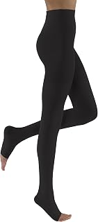 JOBST Relief Waist High 15-20 mmHg Compression Stockings Pantyhose, Open Toe