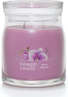 Yankee Candle Wild Orchid Scented Signature 13oz Medium Jar 2-Wick Candle Over 35 Hours of Burn Time