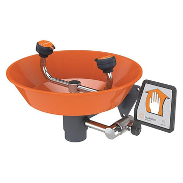 Guardian Plastic Eyewash by Guardian Equipment – 13.75 inches, Plastic, Silver/Orange, Model G1814P