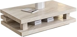 Mesa para Centro De Sala Bar Cabinet Travertine Coffee Table Living Room Small Household Side Table Bedroom Side Table Coffee Table