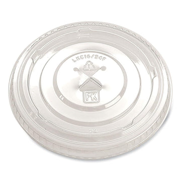 Fabri-Kal 9508079 PET X-Slot Flat Lid for 12-24 Ounce Cups - 1000 / CS