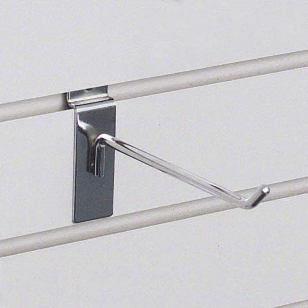 Slatwall Hook by Retail Resource – Steel Wire, Chrome, Model SSWH6